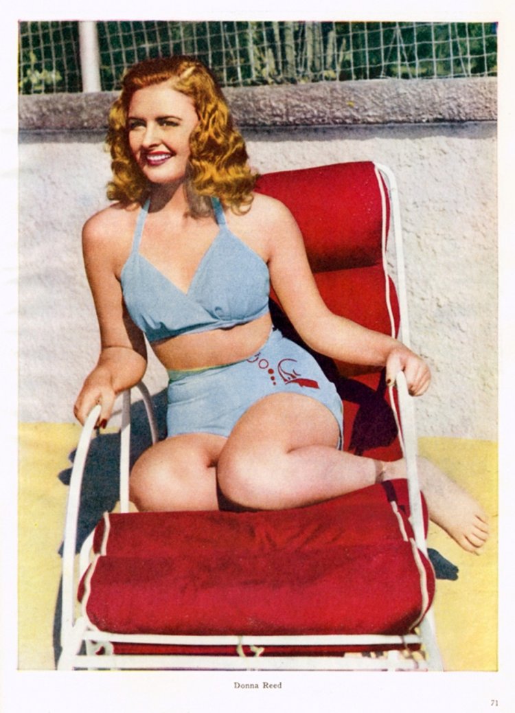 Donna Reed in a swimsuit