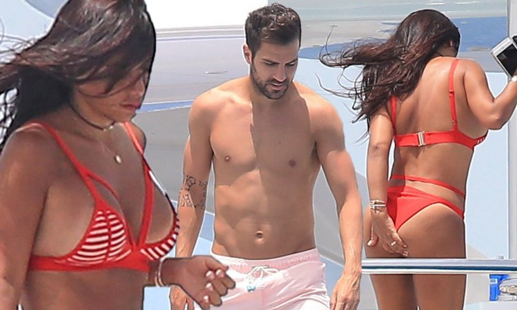Cesc Fabregas and Daniella Semaan