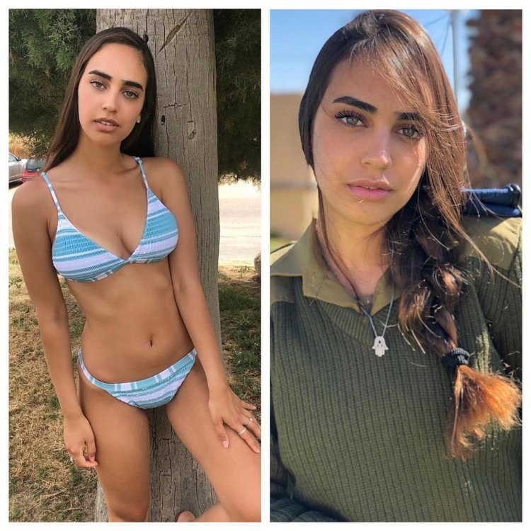 Israeli army girls in swimsuits