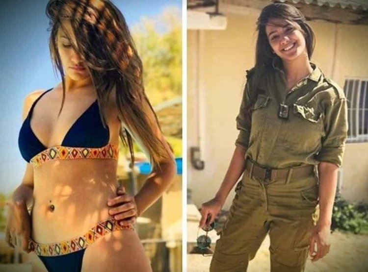 Daniella Kertez IDF in a swimsuit