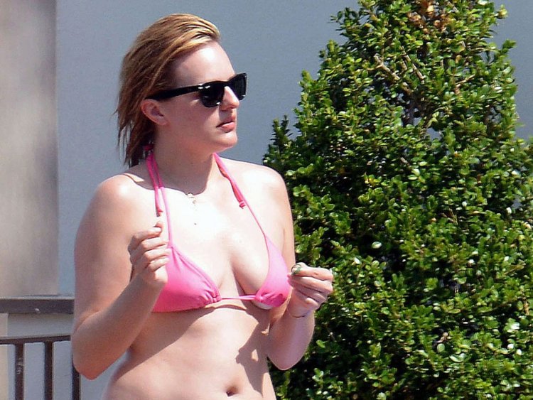Elisabeth Moss in a swimsuit