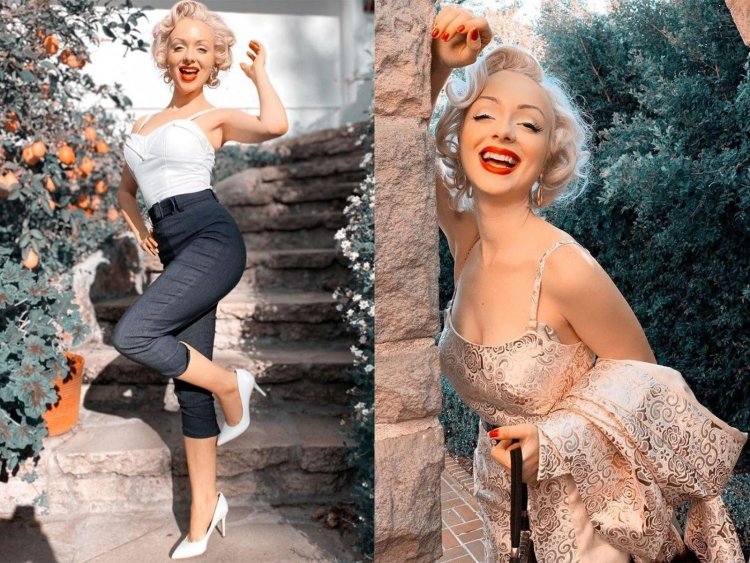 Jasmine Chiswell look-alike of Marilyn Monroe