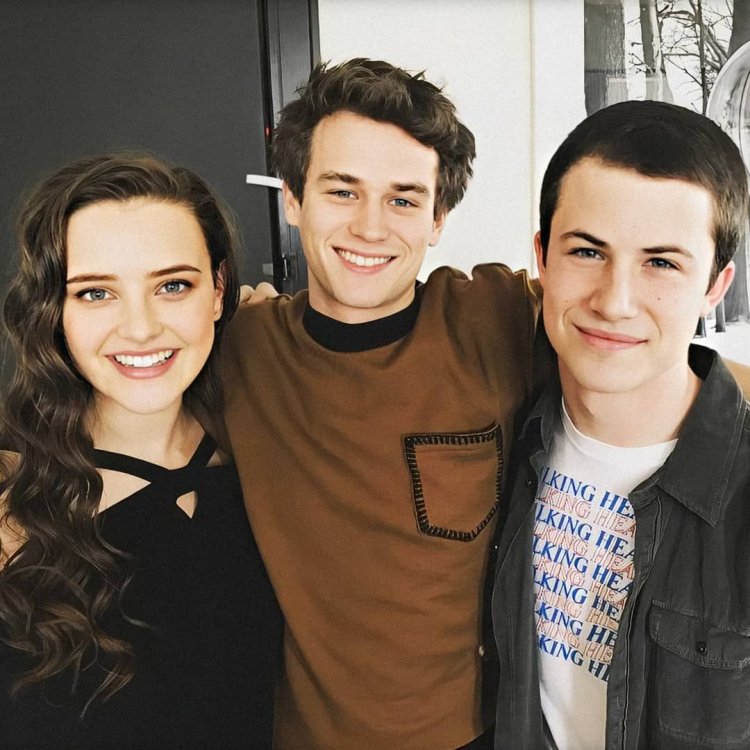 Brandon Flynn and Katherine Langford Dylan Minnette