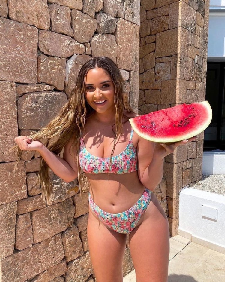 Jacqueline Jossa in a swimsuit