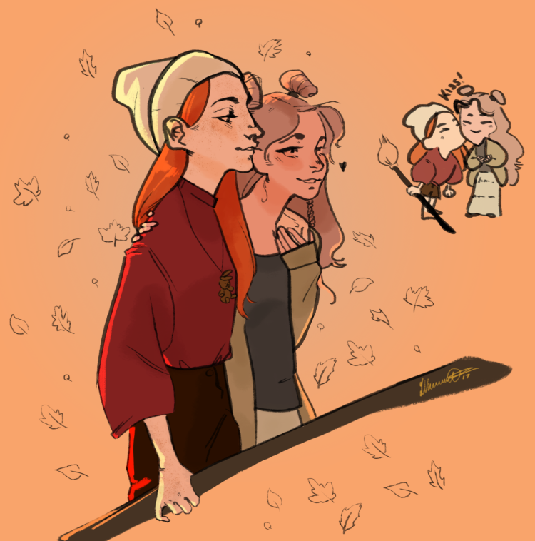 Ginny Weasley and Luna Lovegood art