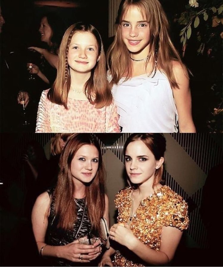 Bonnie Wright and Emma Watson