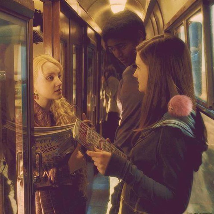 Dean Thomas and Luna Lovegood