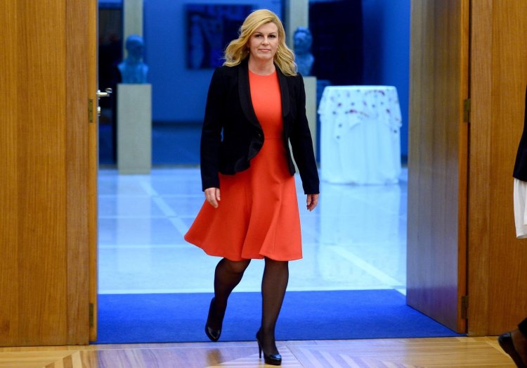 Kolinda Grabar-Kitarovic in a dress