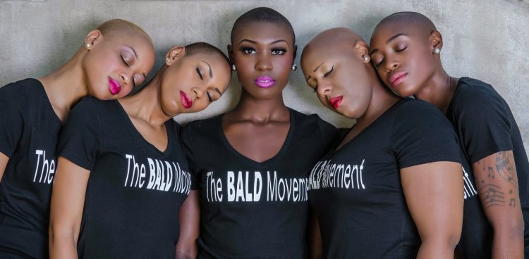 Bald women group 90s