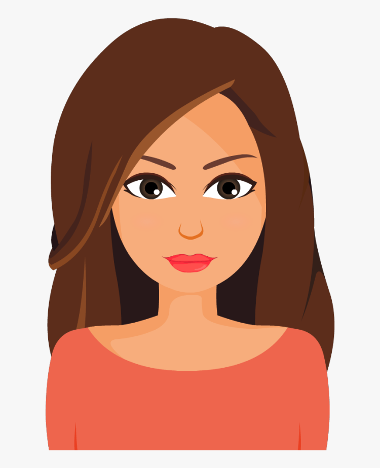 Flat image of a woman