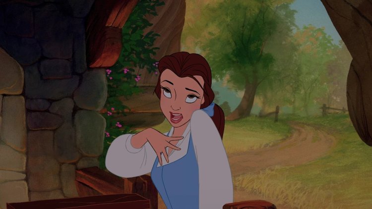 Belle beauty and the beast cartoon footage