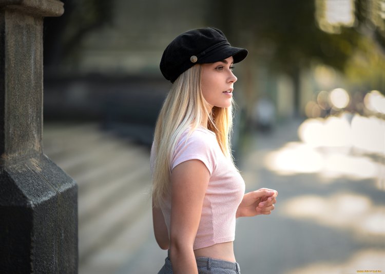 Girl in a cap