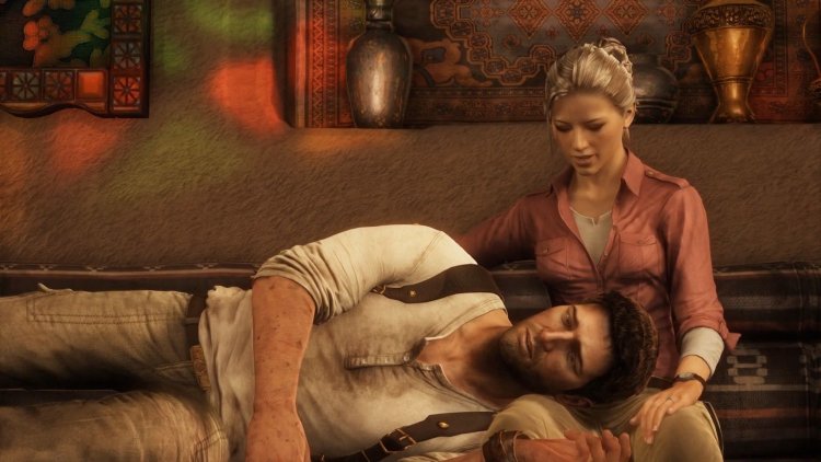 Nathan Drake and Elena Fisher