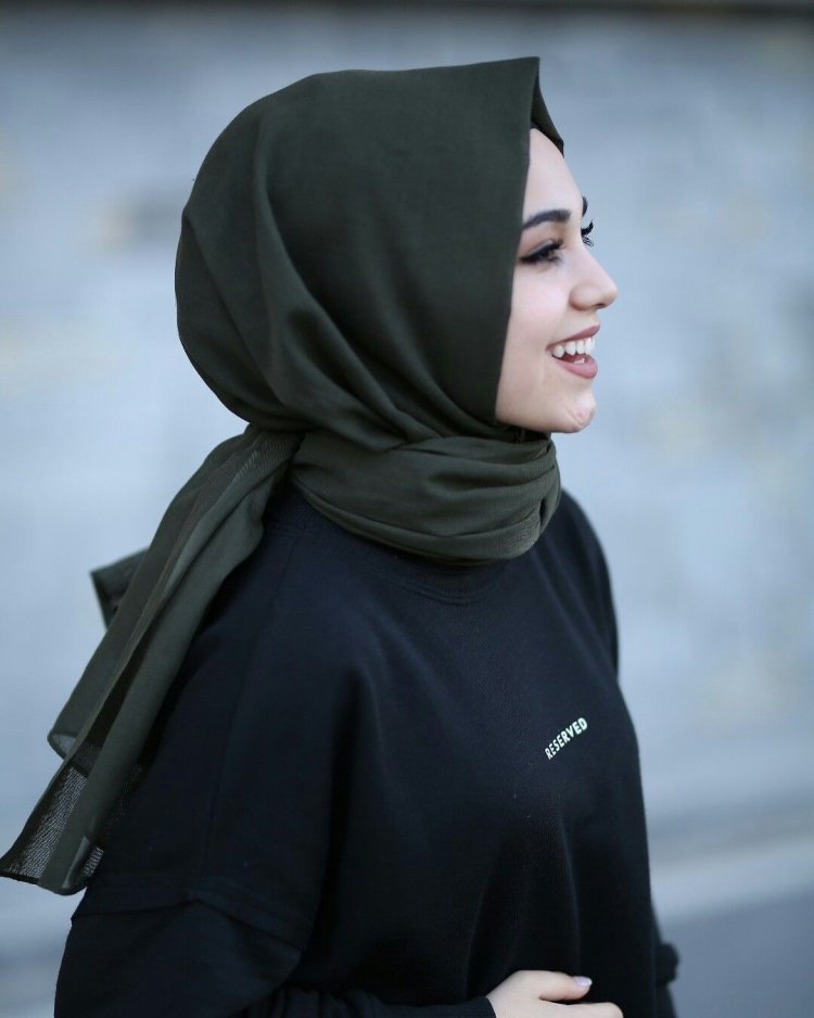 Girl in hijab smiling