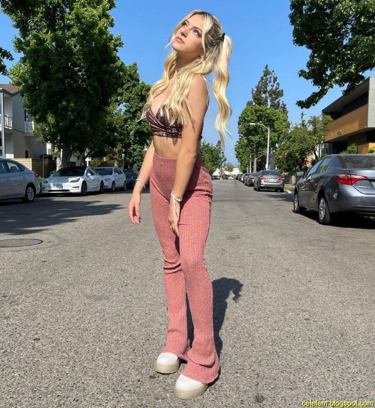 Coco Quinn in a swimsuit