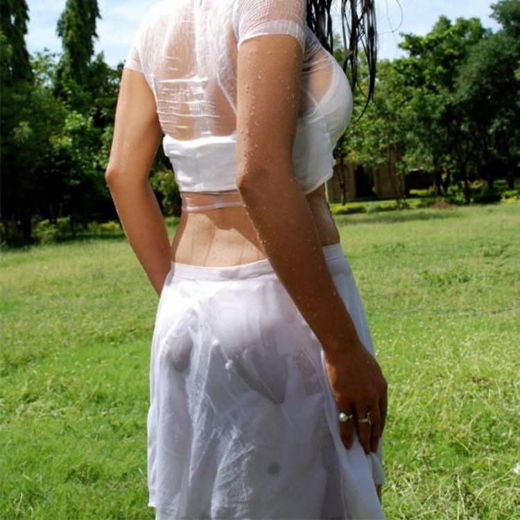 Girl White Dress transparent