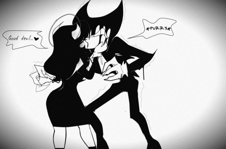 Bendy demon and alice