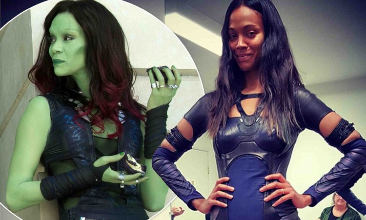 Zoe Saldana hot Guardians of the Galaxy