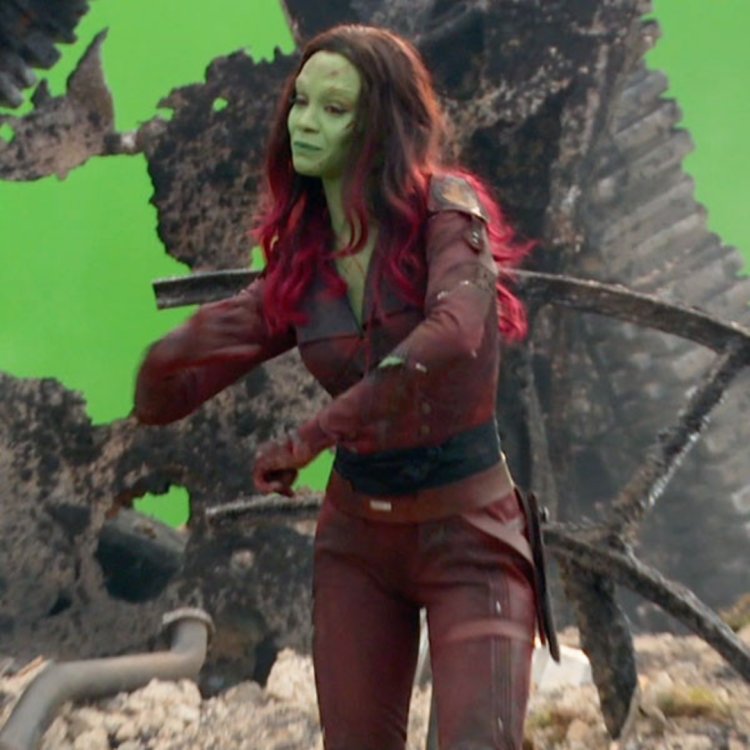 Zoe Saldana Gamora Booty