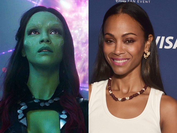 Zoe Saldana and doppelgänger