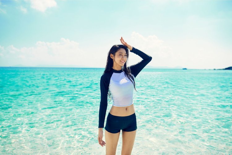 AOA Hyejeong in a swimsuit