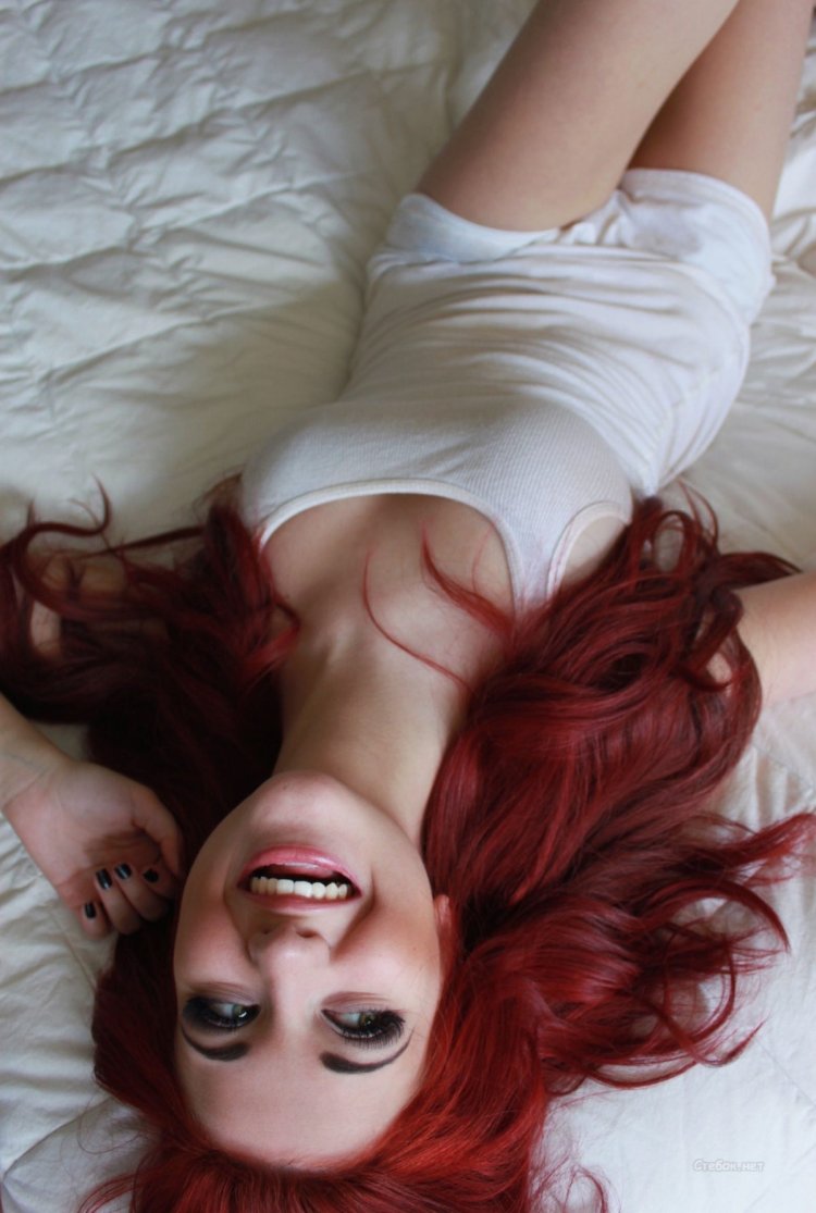 Woman with red hair