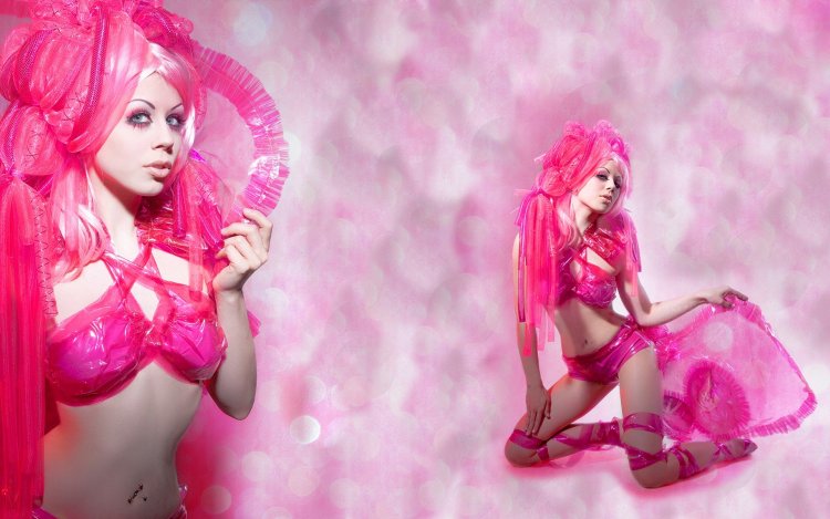 Girls with pink nipples