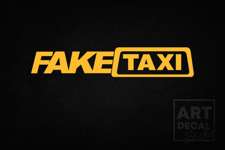 Fake taxi sticker