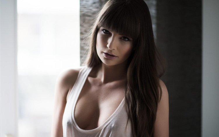 Girl with bangs