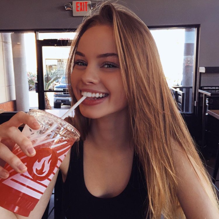 Selfie of a sweet girl