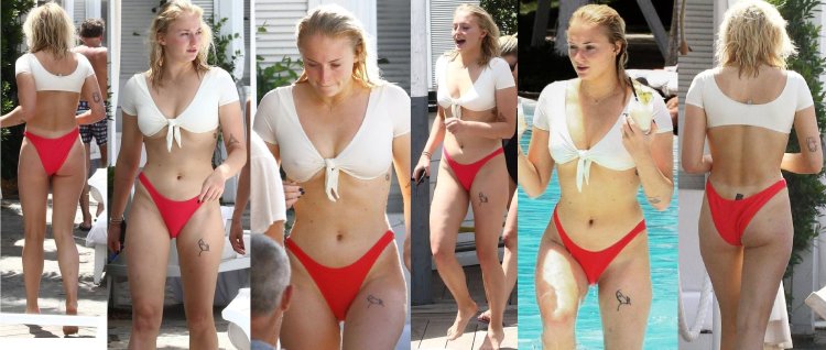 Sophie Turner in lingerie