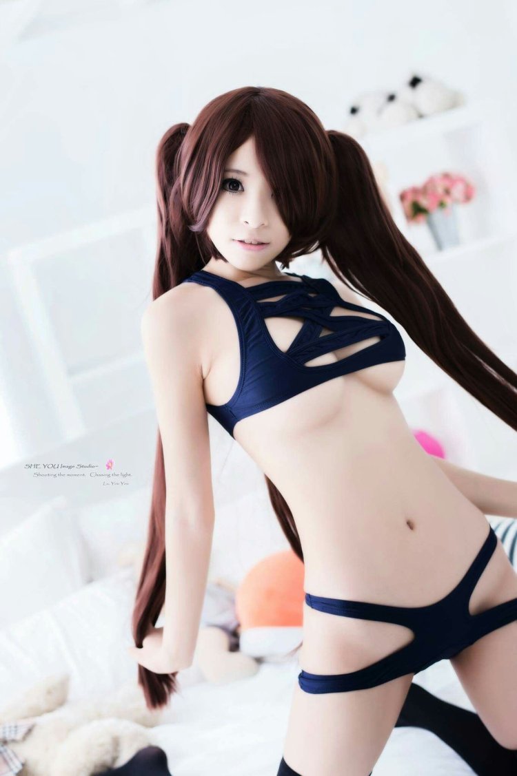 Japanese swimsuit cosplay