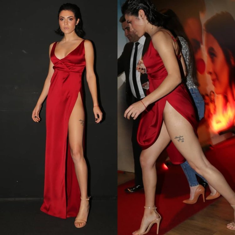 Serenay Aktash in a swimsuit