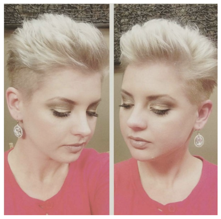 Short haired girl with glasses