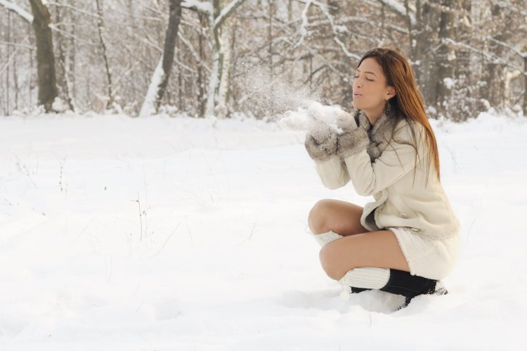Winter photos of girls