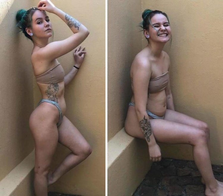 Girls on Instagram and in reality