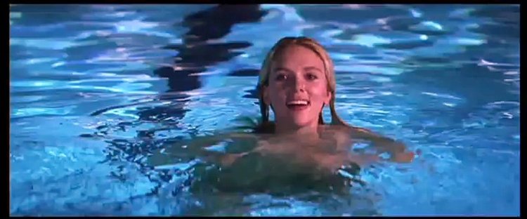 Scarlett Johansson in the pool