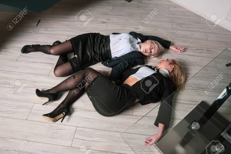 Strangled a woman in the office