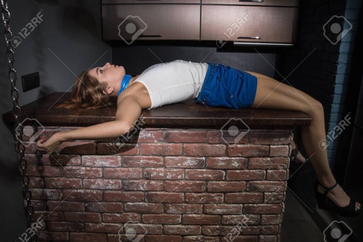 Dead girls Stock Photo