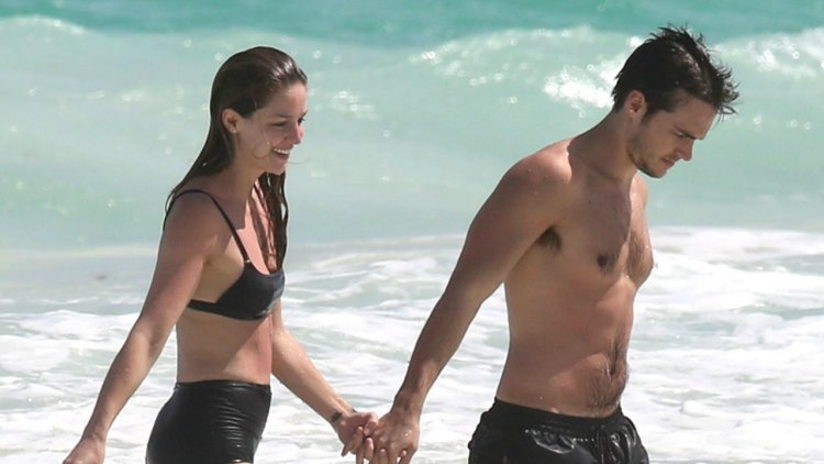 Melissa Benoist with Chris Wood