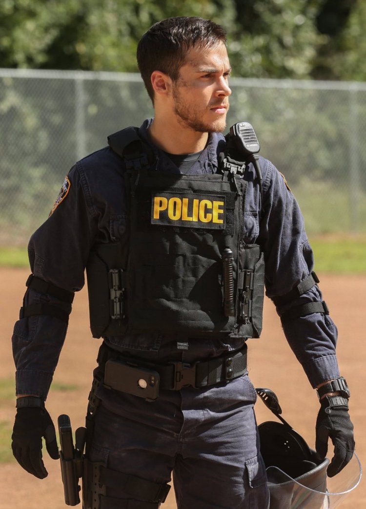 Chris Wood in police uniform