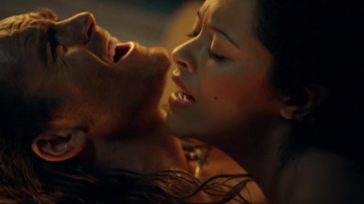 Marisa Ramirez scene from the series Spartacus