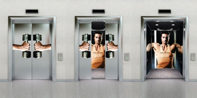 Creative fitness advertising