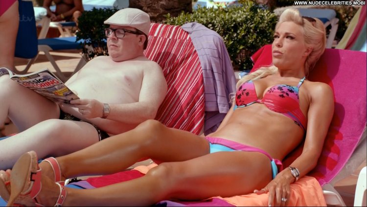 Hannah Waddingham in a swimsuit