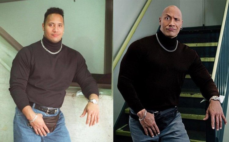 Dwayne Johnson in his youth