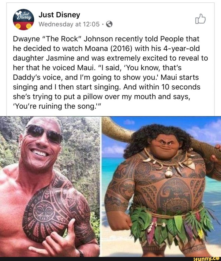 Dwayne Rock Johnson Moana