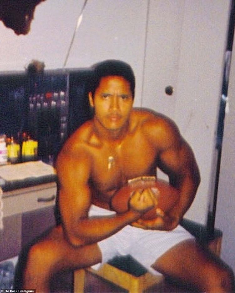 Dwayne Rock Johnson at age 15