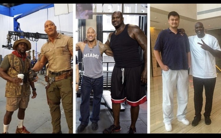 Michael Clarke Duncan and Dwayne Johnson