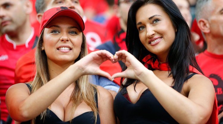 Fans of Albania at Euro 2016