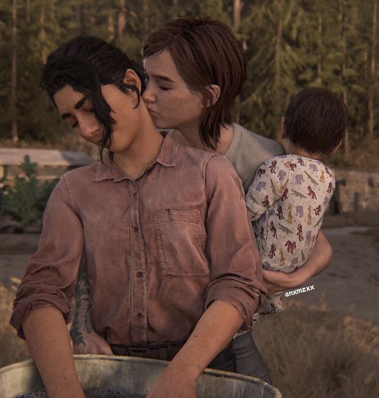 The last of us Ellie and Dina